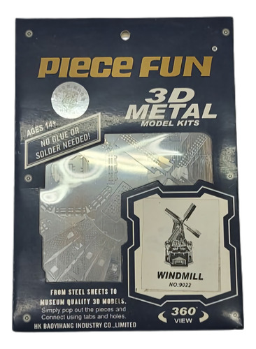 Windmill Maqueta 3d Metalica