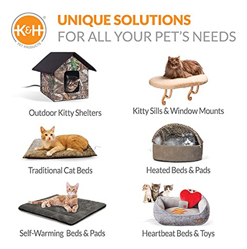 Cama Para Gatos Lazy Cup De K&h Pet Products, Lavable A Máqu