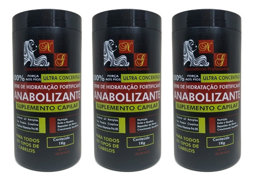 8 Anabolizante Capilar 1kg Suplemento Atacado Salão