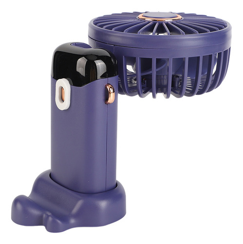 Ventilador Portátil De Mano Mini Abs Con Pantalla Digital Y