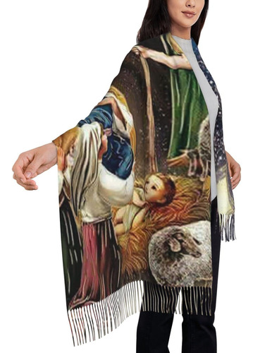 Escena De La Natividad De La Virgen María, Tapiz, Pesebre, E