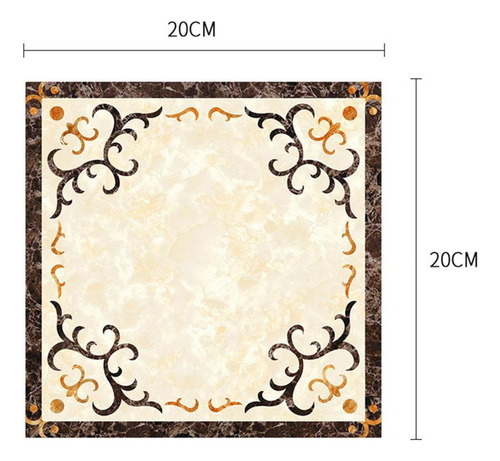 4 X 5x10 Uds. Pegatinas De Azulejos De Piso De 4 Piezas