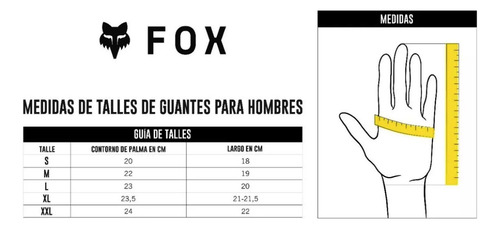 Imagen 3 de 3 de Guante Mtb Fox - Ranger Fire