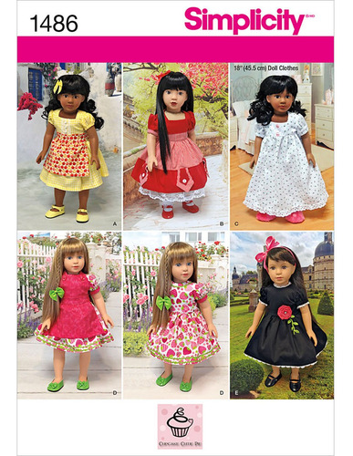 Cupcake Cutie Pie Patron 1486 18  Ropa Muñeca Outfits