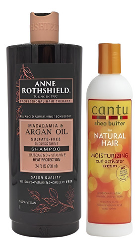 Activador Cantu 355 Ml + Shampoo Anne Rothshield Macadamia