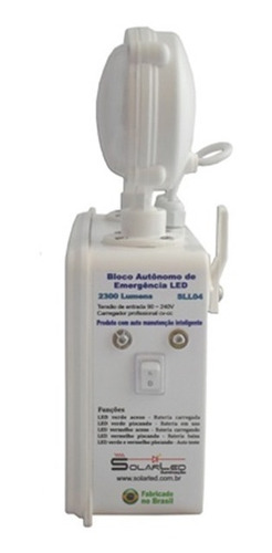 Luminária De Emergência 2400 Lúmens Ip66 - Auto Teste