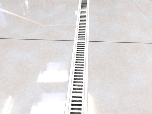 Kit 2 Ralo Linear 10x100 Cm Grelha Aluminio (modular 50cm)