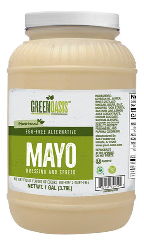 Mayonesa Vegana Sin Huevo Americana Foodservice 3.79l 4 Gal