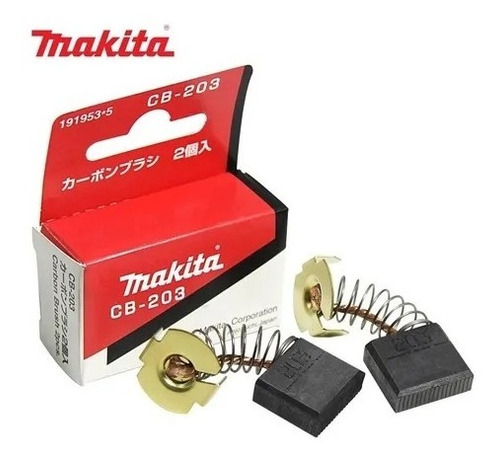 Paquete De 10 Juego De Carbon Cb203-204 194991-6 Para Makita