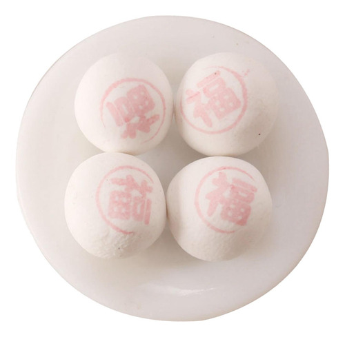 4x Casa De Muñecas Postres Chinos Juegos De Imaginación Fu
