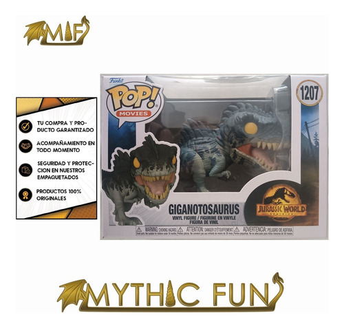 Funko Pop Jurassic World - Giganotosaurus 1207 (Usado)