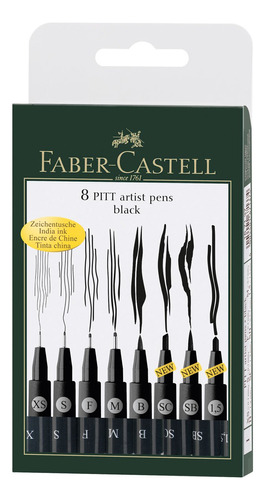 Faber Castell 8 Pitt Negro