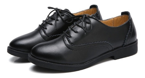 Imagen 1 de 8 de Zapatos Formales Cuero Oxford 35-40