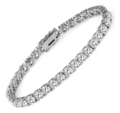 Mdfun Pulsera De Tenis De Zirconia Cúbica 40 Chapada En Oro