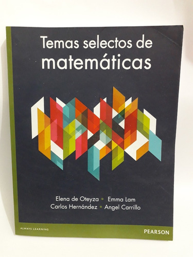 Temas Selectos De Matematicas: N, De Elena Oteyza. Serie N, Vol. Unico. Editorial Pearson, Tapa Blanda, Edición 1 En Español, 1