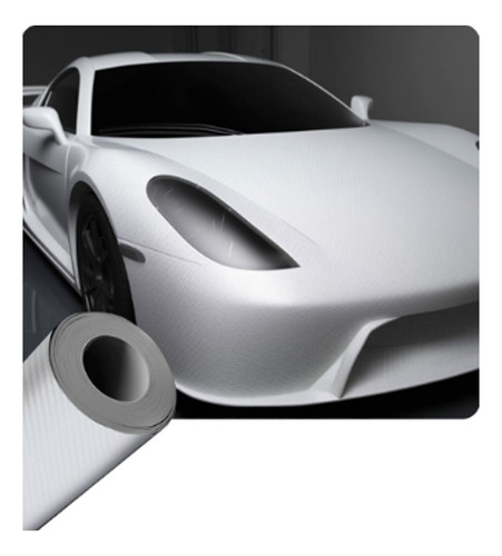 Vinil  Para Wrapping Car Avery Carbon Fiber White 1m X 1.52m