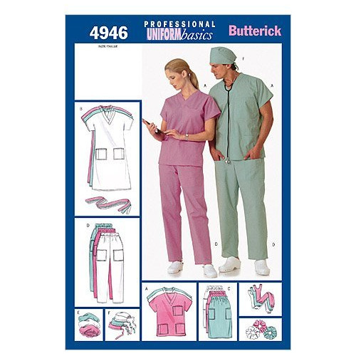 Mccall 's Patterns Butterick B4946 Unisex Uniforme Vestido