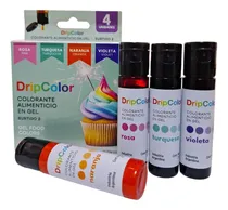 Comprar Set Colorante Comestible En Gel X4 Surtido 2 Dripcolor