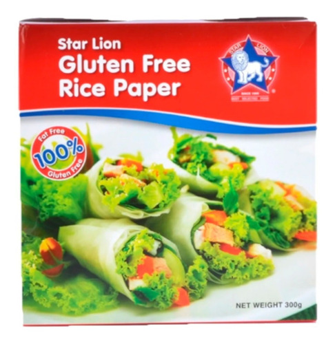 Papel De Arroz Tipo Wrap Star Lion 50 Un. Sin Tacc