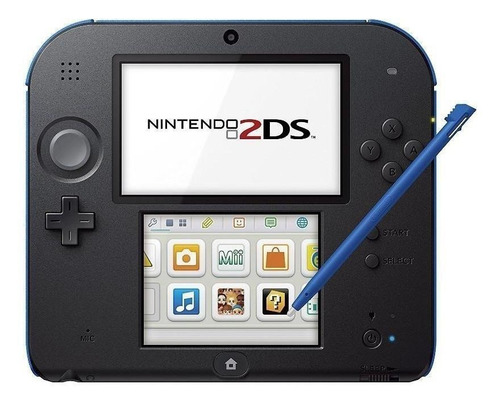 Nintendo 3DS 2DS Standard color  azul y negro