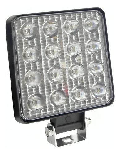 Neblinero 16 Led 48w, 12-24v, Cuadrado Slim.