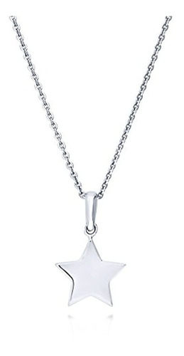 Berricle Chapado En Plata De Ley Star Fashion Collar Con Col