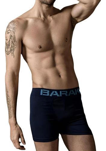 Boxer Barak Hombre Calzoncillo Color Liso 501 Pack X6