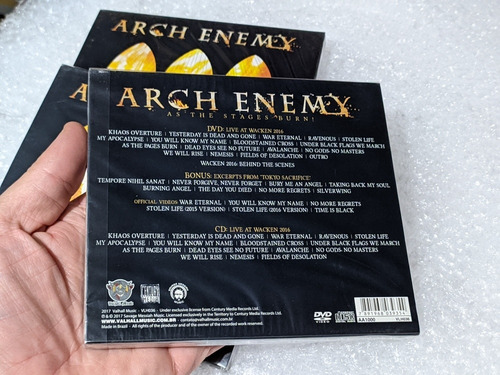 Cd Arch Enemy - As The Stages Burn! (cd +dvd+ Slipcase)