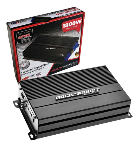 Amplificador Rock Series Rks-p800.4dm Clase D 1800w 4 Ch