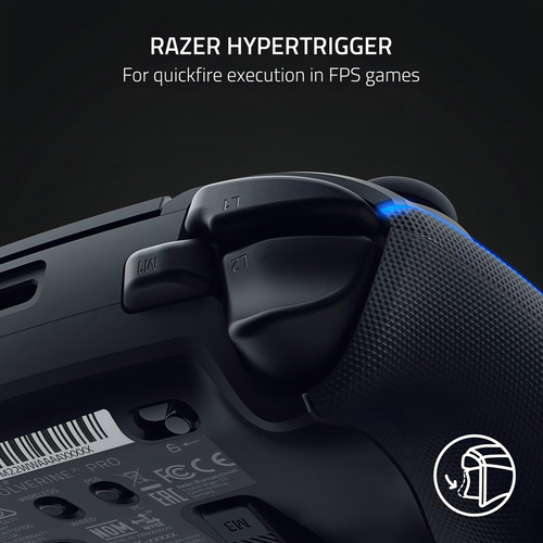 Razer Wolverine V2 Pro - Driver Inalámbrico Para Juegos Para Playstation 5 / Ps5, Pc: Botones De Acción Mecánico Táctil - Microinterruptor De 8 Vías D-pad - Hypertrigger - 6 Botones Remappables