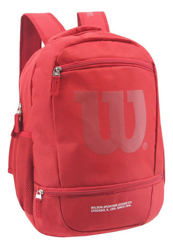 Mochila 18 Espalda Sport Roja Wilson - 65.11066re Diseño De La Tela Lisa