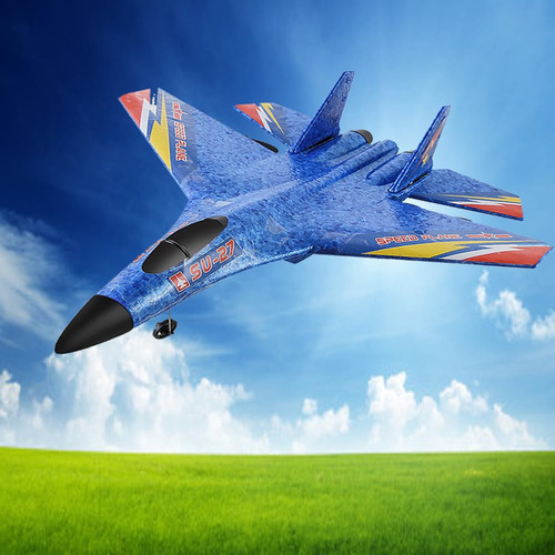 Avión Rc Su-27 Listo Para Volar Control Remoto 2 Canales Color