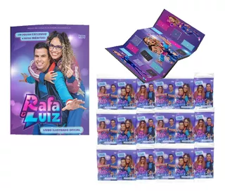 Álbum + 50 Figurinhas Rafa E Luiz (10 Envelopes) E Pôster