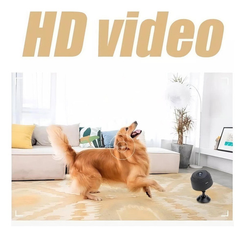 Mini Câmera Escondida Wifi Preta