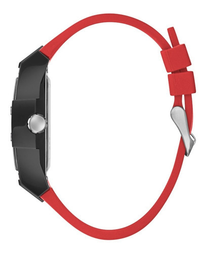 Reloj Guess Gw0203g4 Hombre Phoenix Pulso Color Rojo Silicon
