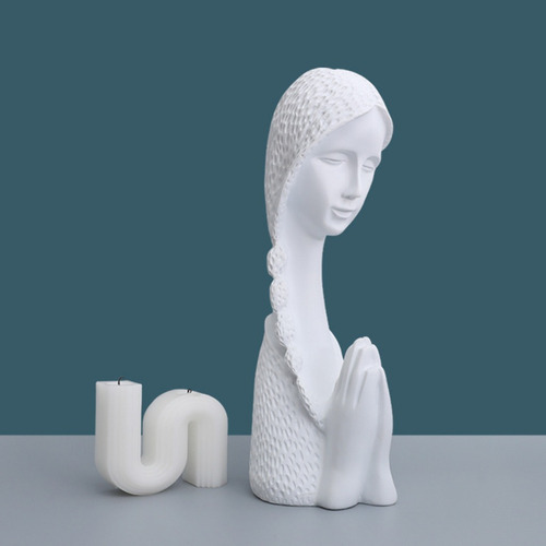 Escultura De Oración Para Mujer, Estatua De Resina Escultura De Oración Para Mujer, Estatua De Resina