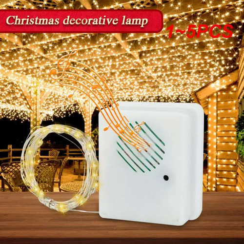 2x Sensor De Som De Natal Diy Com Tampa Decorativa De Corda
