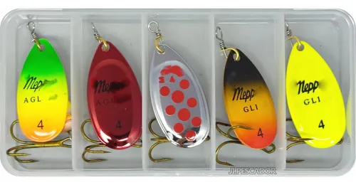 Cuchara Pesca Multi-especies Kit X 5 + Caja