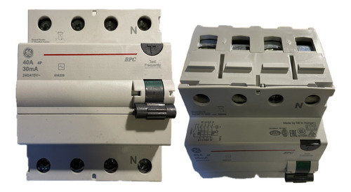 Disyuntor Diferencial 4x40a 30ma Ac 4m  Bpc