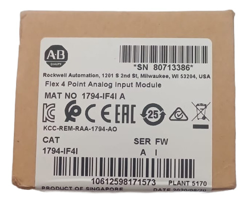 1794-if4i Allen-bradley Controlador Compactlogix 5370 L2 2 P