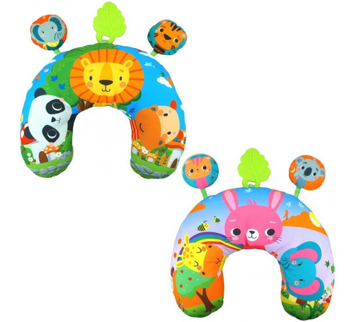 Imagen 2 de 2 de Almohada Didactica Sonajero Chifle Gimnasio Bebe Almohadon