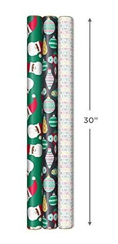 Papel De Regalo Navideño Hallmark Para Niños Con Líneas Cort