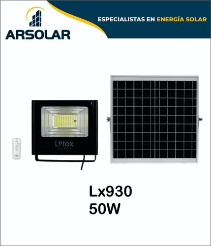 Imagen 1 de 1 de Reflectores Led Solares 50w