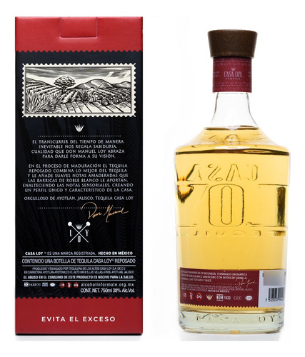 Tequila Casa Loy Reposado 750 Ml