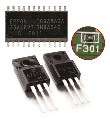 Kit Ci E09a88ga + F301 + Transistor A2222-c6144 Compativel