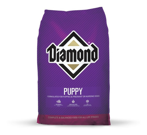 Alimento Diamond Super Premium Puppy para perro cachorro todos los tamaños sabor mix en bolsa de 40lb