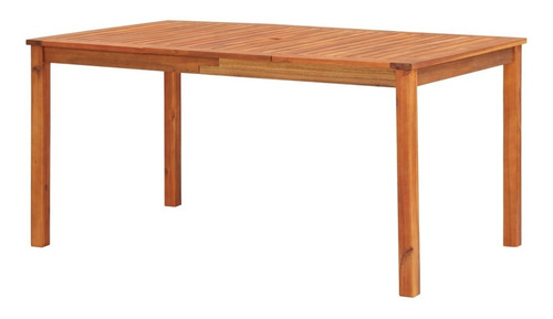 Mesa De Jardín 59 X35.4 X29.1 Madera Maciza De Acacia Color Café