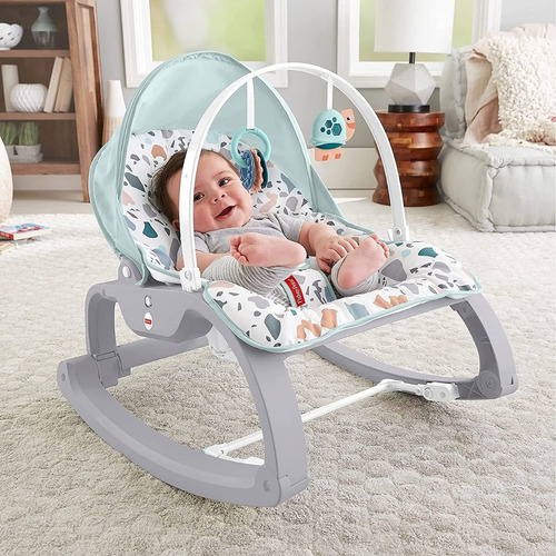 Imagen 7 de 9 de Silla Mecedora Plegable Fisher Price Para Bebés - Niños