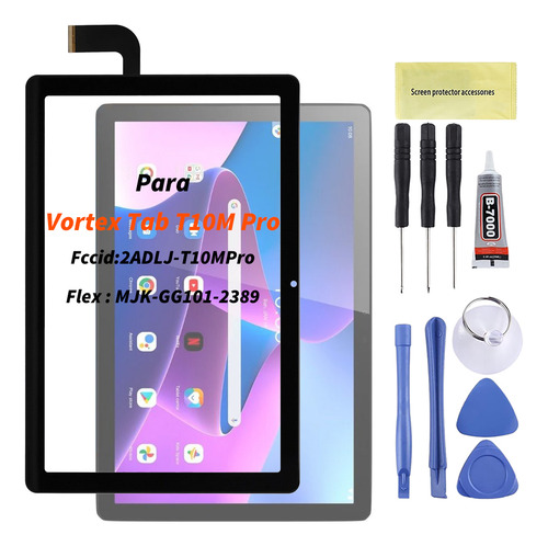 Cristal Tactil Touch para Vortex Tab T10m Pro Flex Mjk-gg101-2389 51 Pines 10.1 pulgadas sin Pantalla Lcd Mimitop