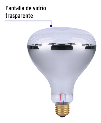 Lámpara Incandescente De Calor, Br40 250 Watts 46834 Color de la luz Blanco neutro